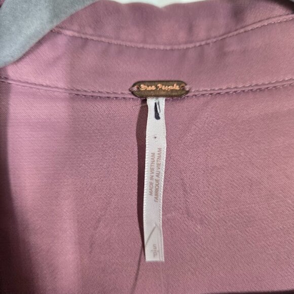 FREE PEOPLE  Lucia Two Piece Set Pink Satin Lace Bohemian Outfit Size Small NWOT - Picture 6 of 12